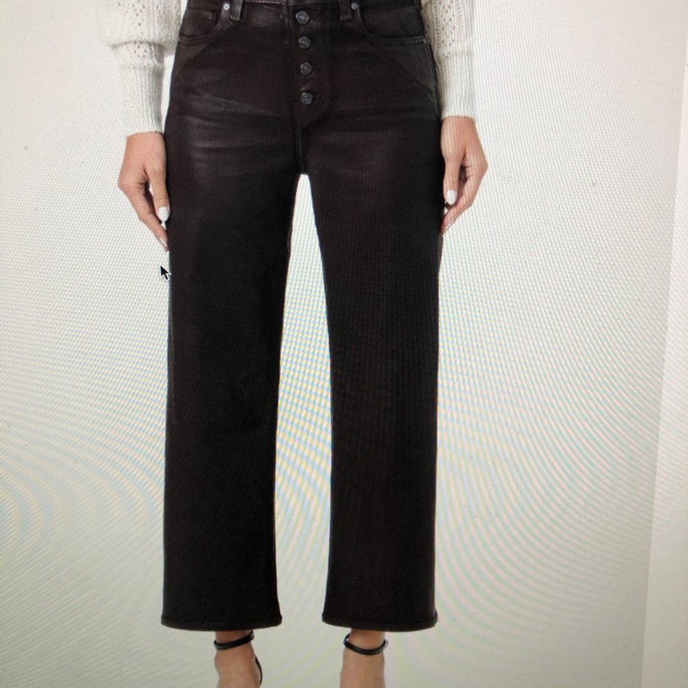 NEW w/tags Paige Anessa Luxe Coated Jeans--Size 28